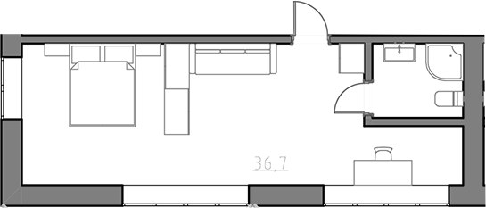 Планировка 40.0 м²