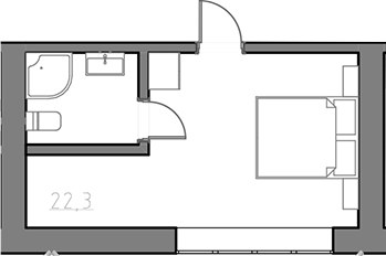 Планировка 40.0 м²