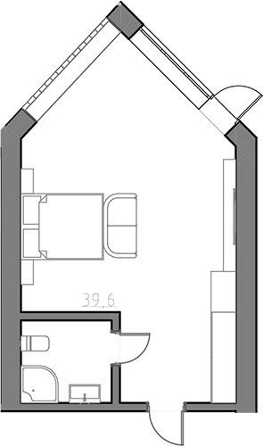 Планировка 40.0 м²