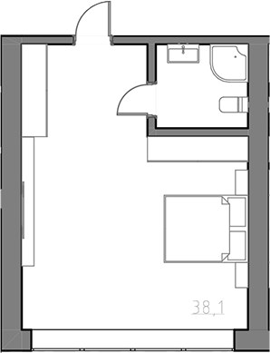 Планировка 40.0 м²