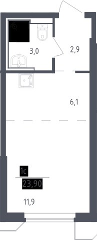 Планировка 24.6 м²