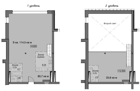 Планировка 114.5 м²