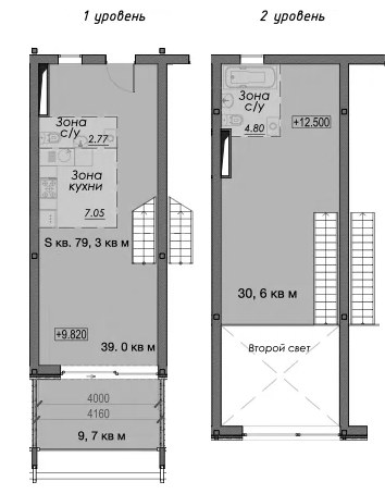 Планировка 79.3 м²