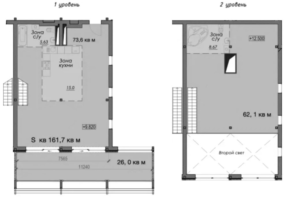 Планировка 161.7 м²