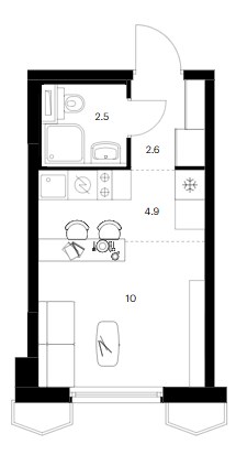 Планировка 20.0 м²