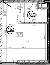Планировка 28.1 м²