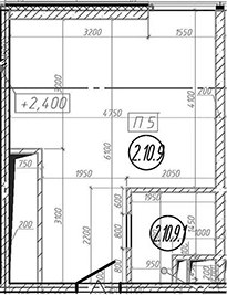 Планировка 25.8 м²