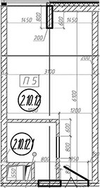 Планировка 18.0 м²