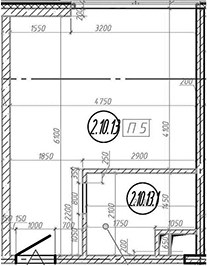 Планировка 28.4 м²