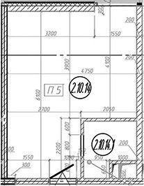 Планировка 28.2 м²