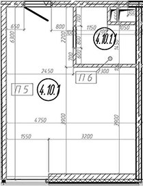 Планировка 28.1 м²