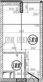 Планировка 18.0 м²