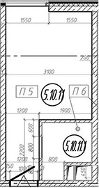 Планировка 18.1 м²