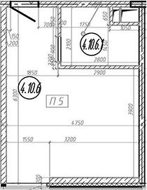 Планировка 28.1 м²