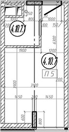 Планировка 18.0 м²