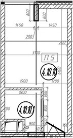 Планировка 18.0 м²