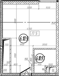Планировка 25.8 м²