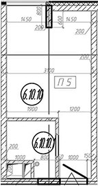 Планировка 18.0 м²