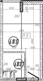 Планировка 18.0 м²
