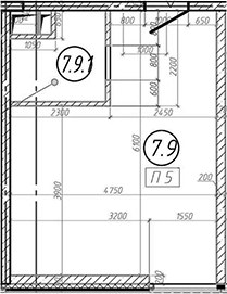 Планировка 28.1 м²