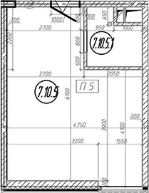 Планировка 28.2 м²