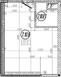 Планировка 28.2 м²