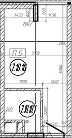 Планировка 18.0 м²