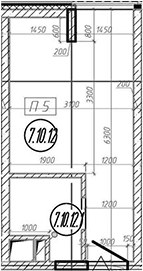 Планировка 18.0 м²