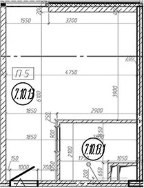 Планировка 28.1 м²