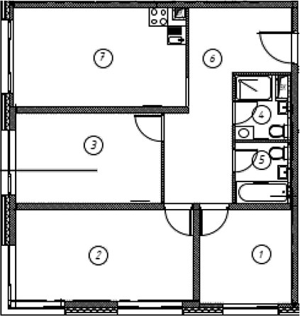 Планировка 81.1 м²