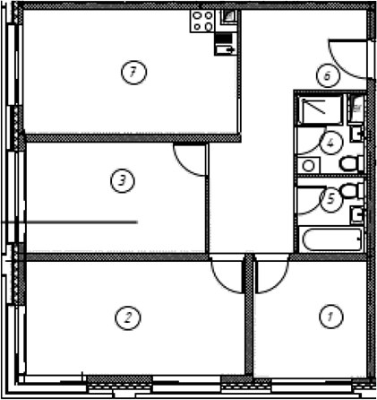 Планировка 81.1 м²